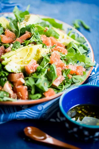 Ensalada de arúgula y toronja