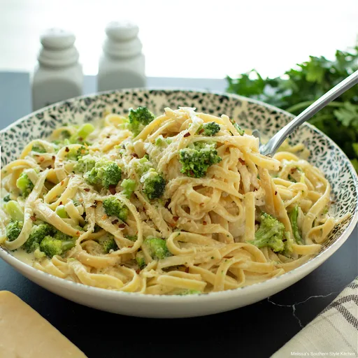 Broccoli Fettuccine Alfredo