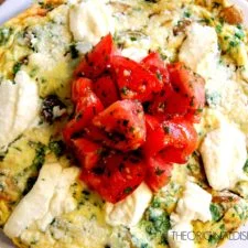Potato & Sage Frittata with Fresh Tomatoes
