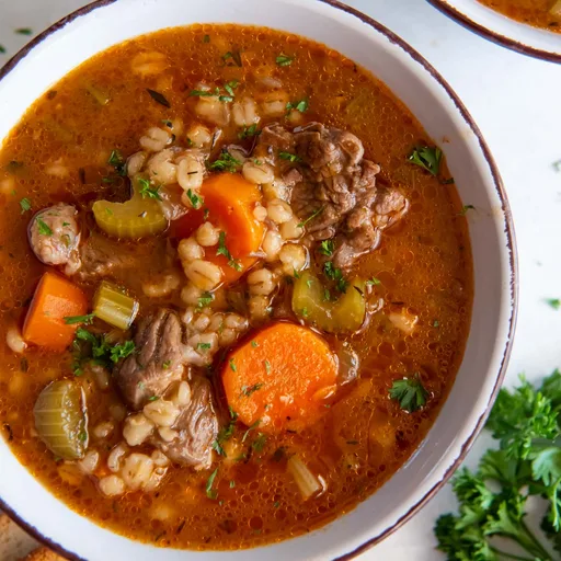 Instant Pot Beef Barley Soup