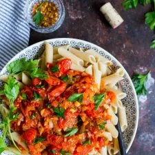 Penne con Tomates Cherry en 20 Minutos