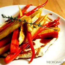 Zanahorias y chirivías asadas