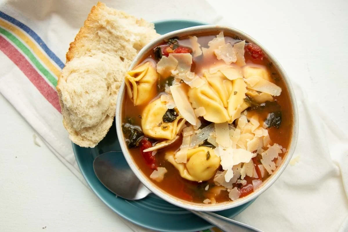 Spinach Tortellini Soup