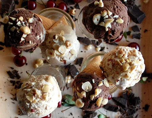 Helado de vainilla casero