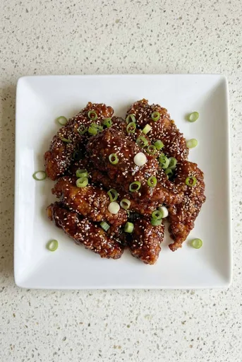 Receta de pollo frito coreano picante en freidora de aire