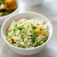 Arroz Frito con Huevo Estilo Indio