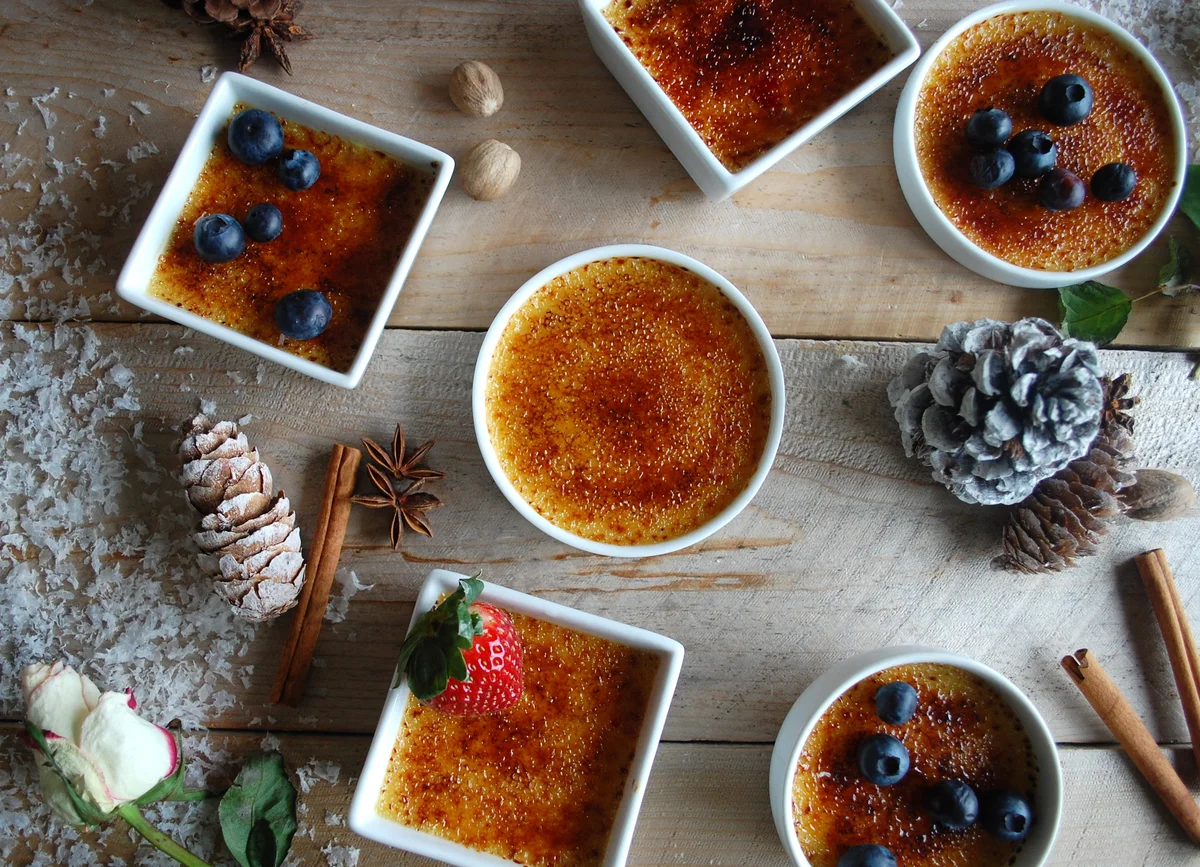Eggnog Crème Brulee