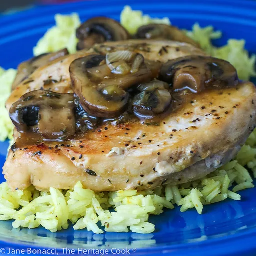Fricandó de pollo con setas (sin gluten)