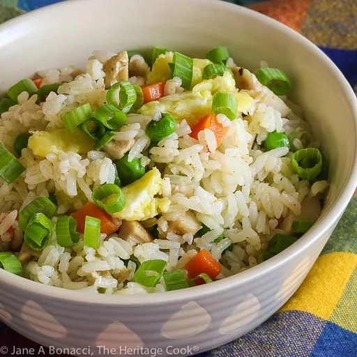 Arroz frito con pollo (sin gluten)
