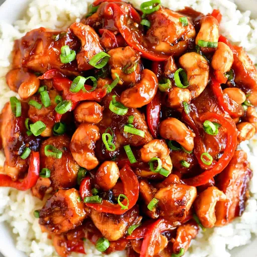 Pollo con anacardos