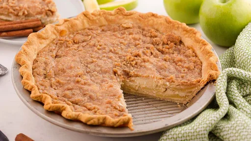 Tarta de manzana con crema agria
