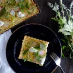 Summer Squash Tart with Ricotta & Truffle Oil