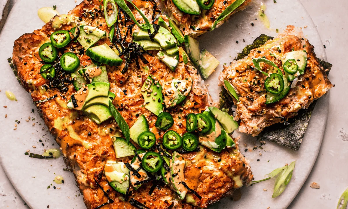 Salmon Sushi Bake