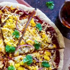 BBQ Spaghetti Squash Pizza