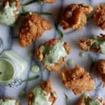 Crab Fritters with Green Goddess Dressing
