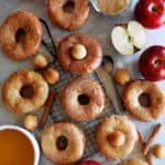 Cinnamon Apple Doughnuts with Cider Glaze