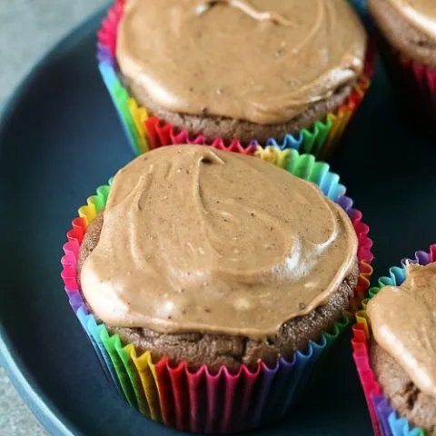 Cocoa Sour Cream Cupcakes (Gluten Free)