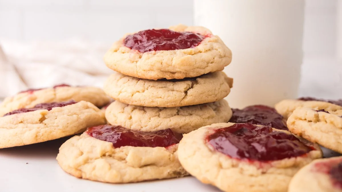 Strawberry Thumbprint Cookies