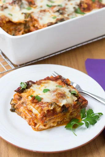 Kale and Mushroom Lasagna