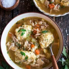 Leftover Turkey & Dumpling Soup