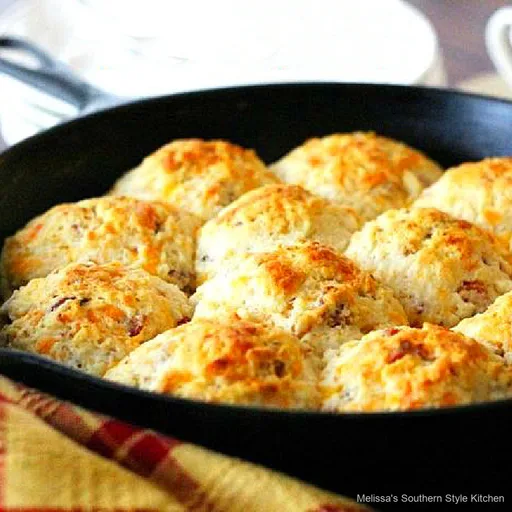 Cheddar Bacon Buttermilk Drop Biscuits
