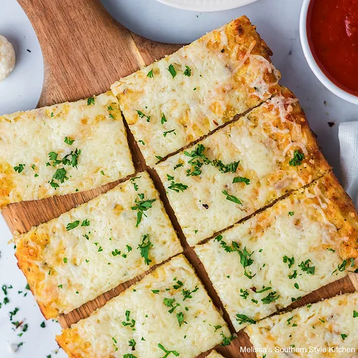 Base de pizza de coliflor con queso