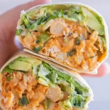 Wraps de garbanzos al estilo búfalo