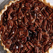 Salted Molten Chocolate Pecan Pie