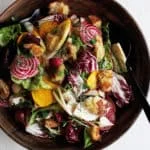 Rustic Winter Salad with Sherry Vinaigrette & Torn Croutons