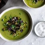 Simple Pea Soup with Yogurt & Chives