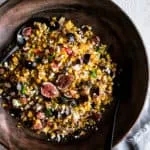 Charred Corn & Fig Salad with Chili Fennel Vinaigrette