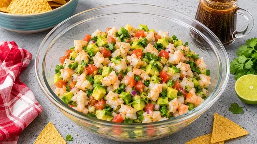 Ceviche de camarones al estilo mexicano