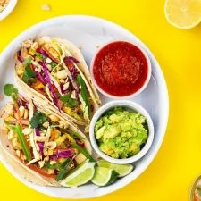 Citrus & Miso Marinated Tofu Tacos