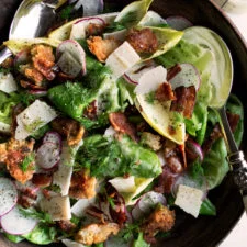 Butter Lettuce Salad with Parmesan Vinaigrette