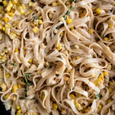Creamy Corn Fettuccine