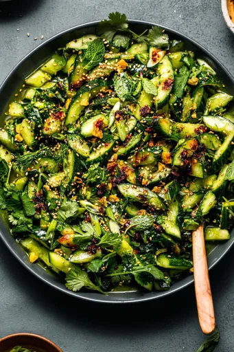 Smashed Cucumber Salad