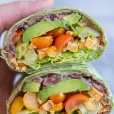 Crunchy Black Bean Ranch Wraps