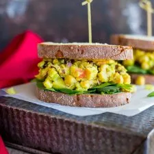 Curried Chickpea Salad Sandwiches