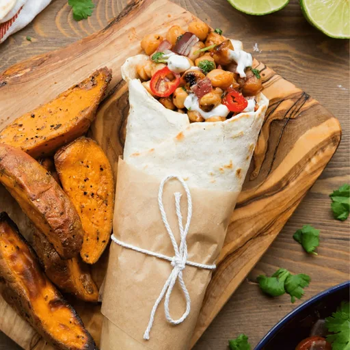 Receta de Wrap Vegano de Garbanzos a la Barbacoa