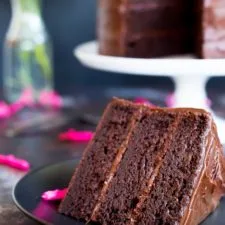 Gluten Free Three Layer Chocolate Cake