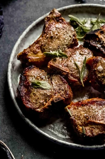 Chuletas de cordero al vacío