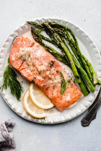salmón al baño maría a baja temperatura