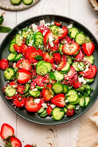 Strawberry Cucumber Salad