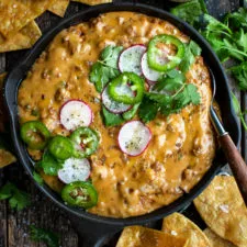 Chorizo Queso with Homemade Tortilla Chips
