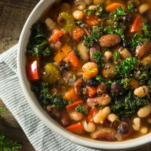 Hearty Mixed Bean Soup (Gluten Free)