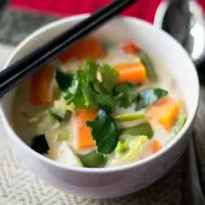 Tom Kha Veggie Soup, Thai Coconut Soup with veggies
