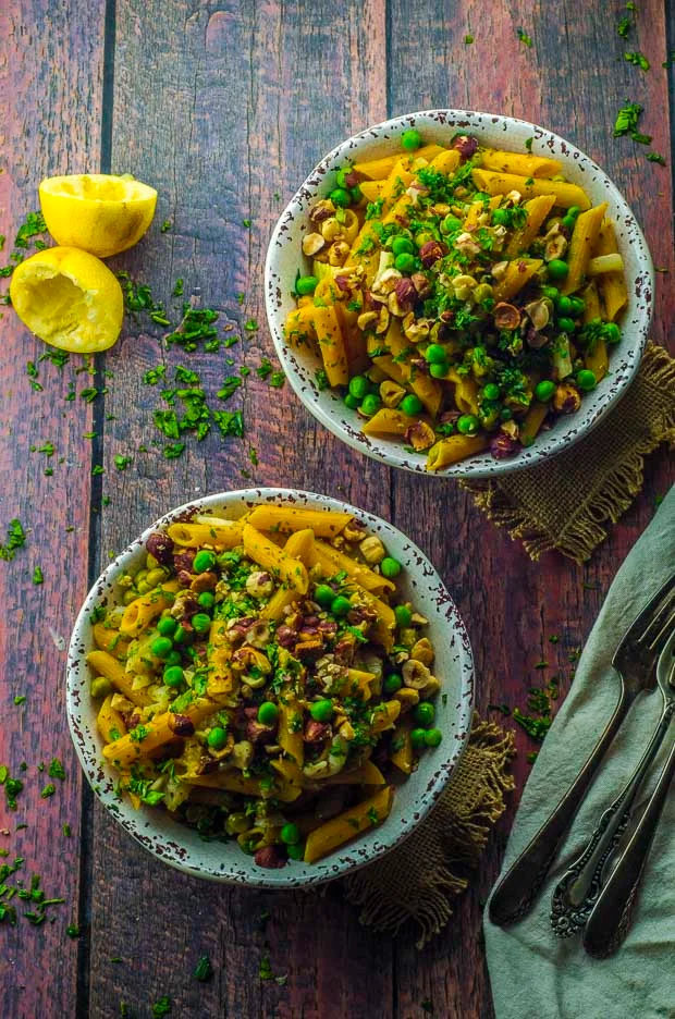20 Minute High Protein Lemon Pasta