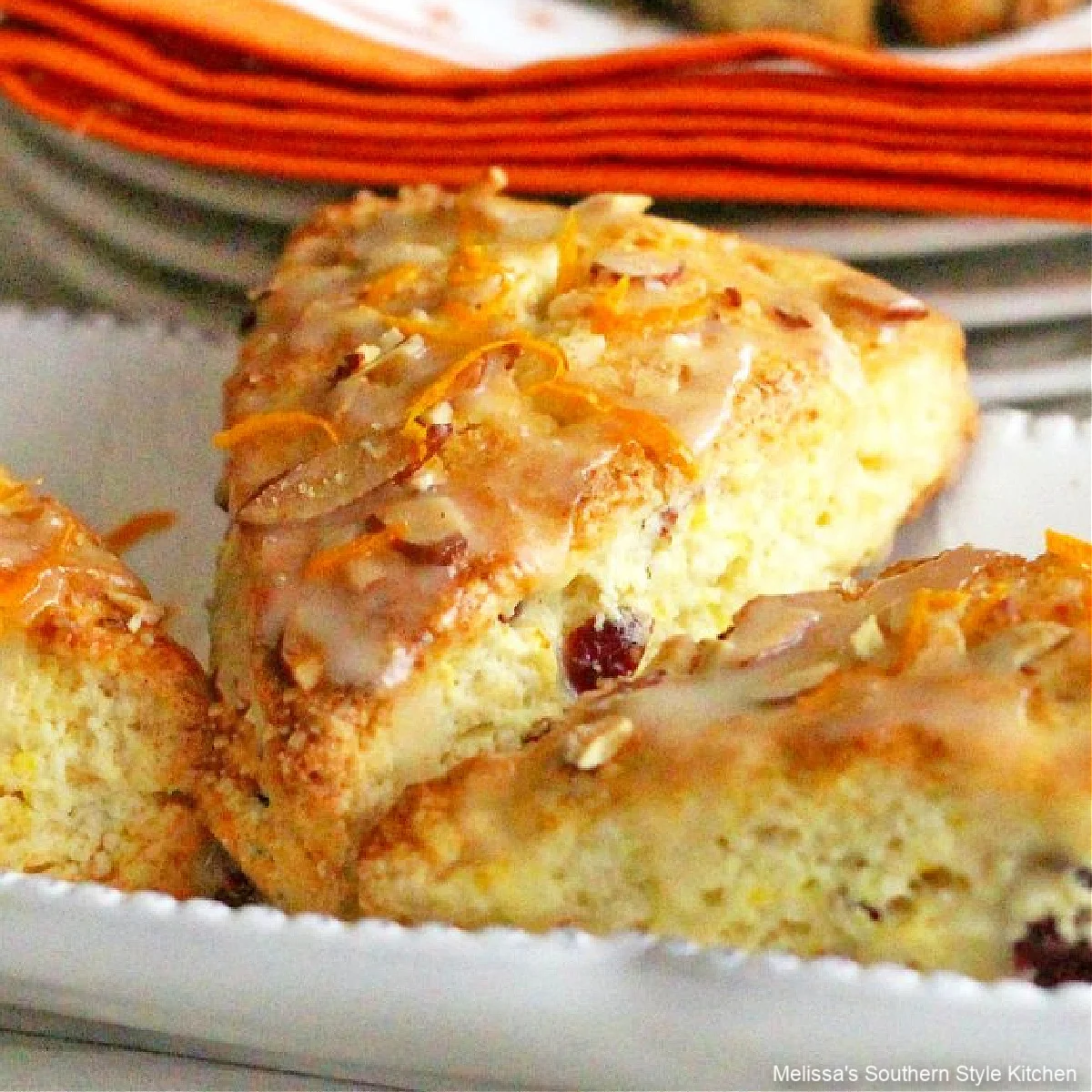 Cranberry Orange Sour Cream Scones