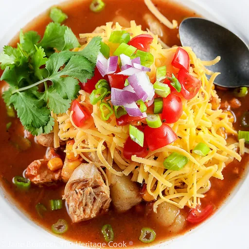 Sopa de enchilada de pollo en Instant Pot (sin gluten)