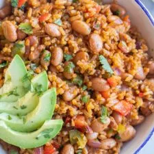 Easy Rice and Bean Stir Fry
